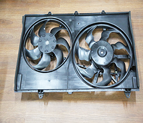 Rakitan Kipas Radiator Elektrik Ganda OE 24350874 untuk Chevrolet Captiva Baojun 530
